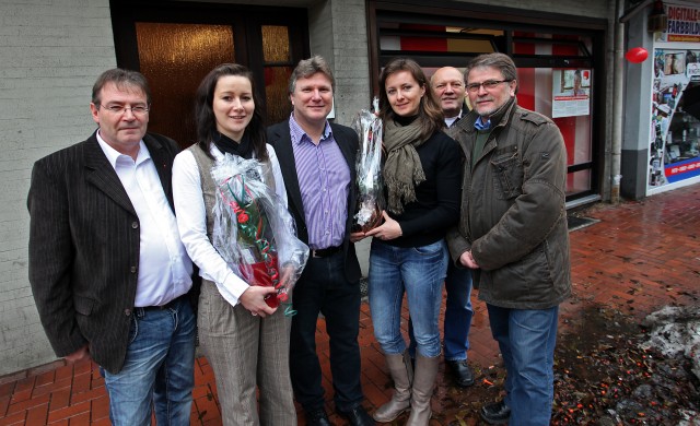 v.l.: Michael Dubbel, Diana Schnepper, Rüdiger Weiß, Anja Upel, Manfred Wiedemann und Joachim Eckardt. Foto: Klaus Hartmann/WR