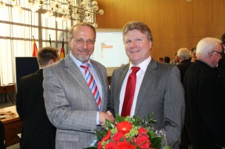 Gratulation des Bergkamener Bürgermeisters Roland Schäfer