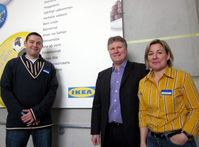 Rüdiger Weiß beim Unternehmensgespräch bei IKEA im Kamener Karree